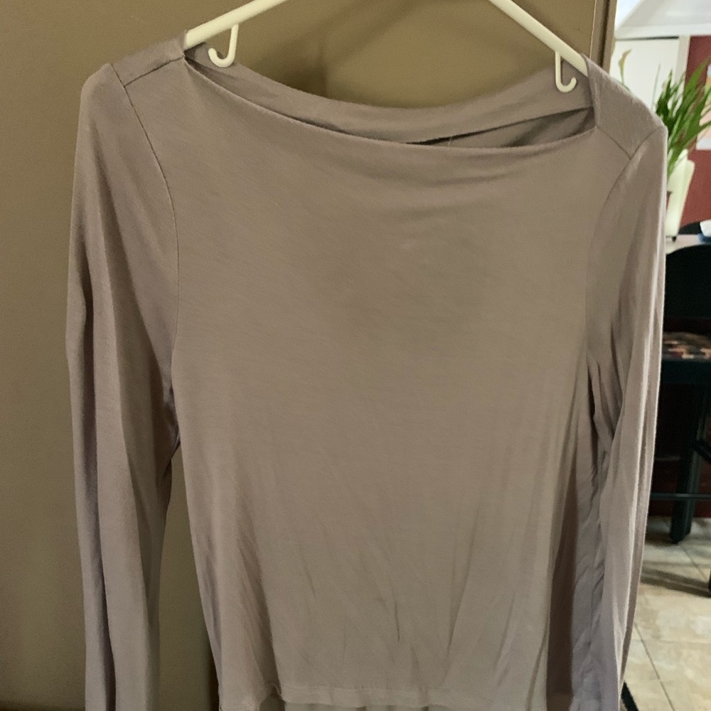 Grey Long Sleeve Dressy Shirt